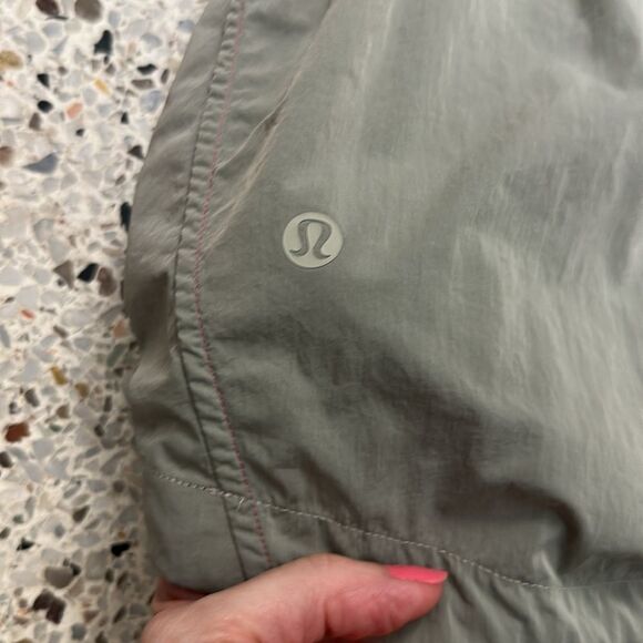 Lululemon Evergreen Anorak pink punch lychee raw linen 2 rain 1/4 zip jacket - Picture 10 of 10